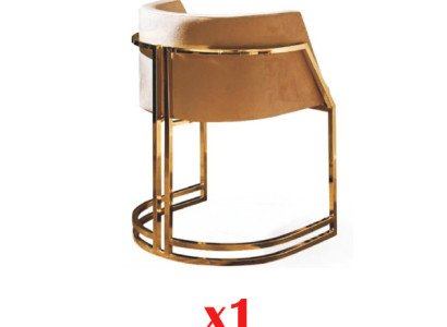 Luxury 1x Chair Dining room chair Armchair Living room chair Upholstered chair