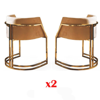 Luxury 2x Chair Dining room chair Kitchen chairs Living room chair Upholstered chair Lehn new
