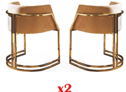 Luxury 2x Chair Dining room chair Kitchen chairs Living room chair Upholstered chair Lehn new