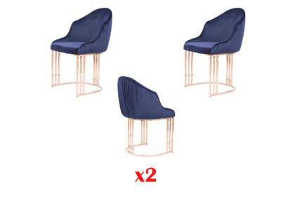 Designer Lehn Seat Armchair luxury dining room 2x Chairs Upholstery Textile