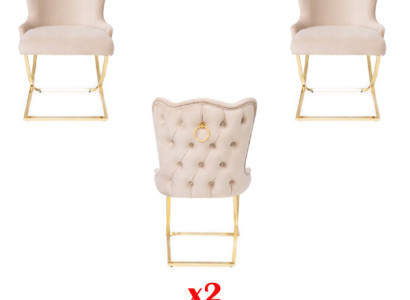Living room chair upholstered chair Chair Luxury 2x Chair Dining room chair
