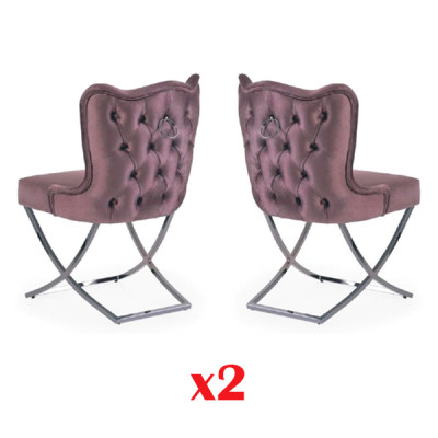 Dining Room Upholstery Chair 2x TV Lounge Club Leather Textile Seat