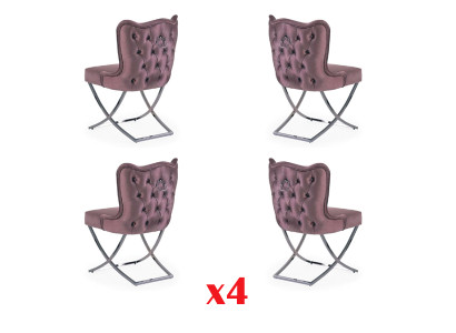 Chesterfield Suite Chair Textile Upholstery Group Hotel 4x Set new