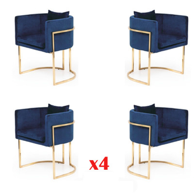 Chair 4x Upholstery Chair TV Lounge Club Suite Seat Armchair Dining