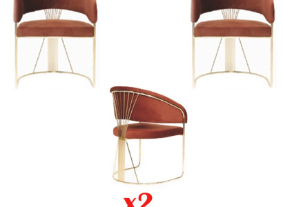 Suite Kitchen Living room Dining room Set Designer Chair Set 2x Chairs
