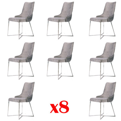 Suite Complete Group Living room 8x Piece new Dining room Chair Set