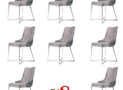 Suite Complete Group Living room 8x Piece new Dining room Chair Set