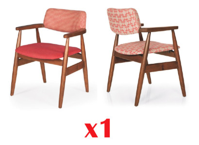 Dining room Chairs Lehn Textile Wood Modern Chair Seat Upholstery Suite