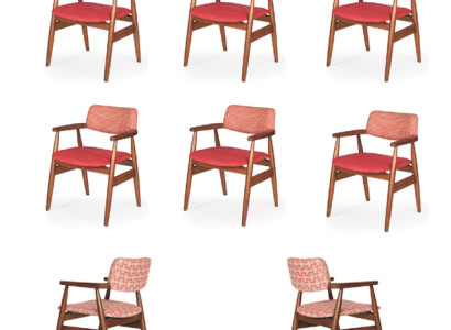 Dining room Upholstery Seat Chairs Suite Complete 6 Designer Chair Set