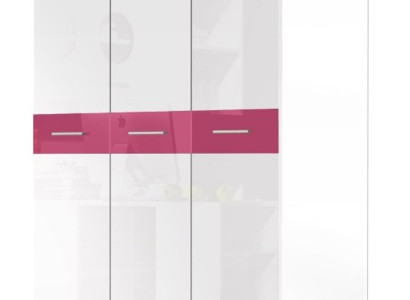 Youth room Childrens room Wardrobe Clothes cupboards Pink Cabinets Modern Furniture