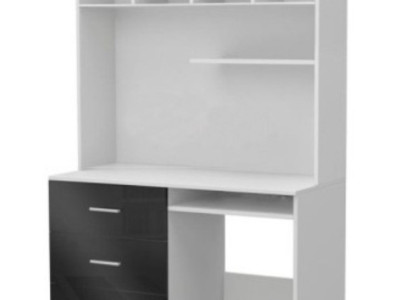 Desk Black Table Office Childrens room Youth room Tables new high gloss