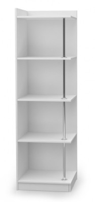 Corner cabinet Shelf Bookcase Wardrobe Wood for Childrens room Youth room White