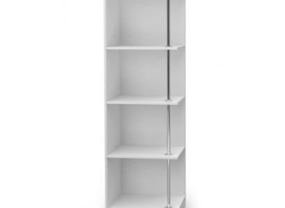 Shelf Bookcase Corner Cabinet Wardrobe Wood for Childrens room Youth Room White