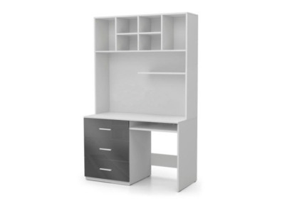 Desk High Gloss Gray Table Office Childrens room Youth Room Tables new