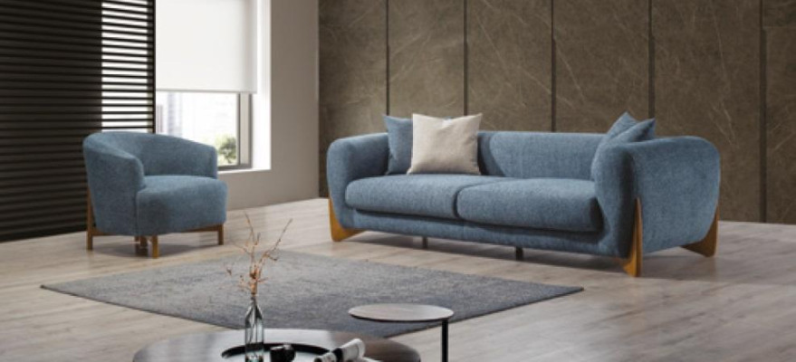 Living room Classic Sofa set 3 Seater Italian Style Armchair new 2pcs.