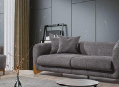 Living room Armchair Italian style Sofa set 3 Seater Classic new 2pcs.