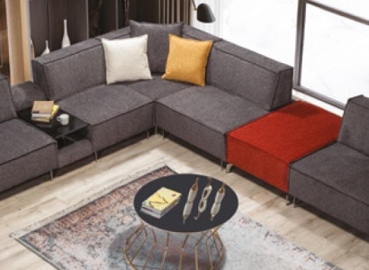 Corner sofa Couch Living landscape Gray Textile Couches Sofa Upholstery Corner suite new