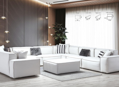 Stool White Living room Elegant Furniture Luxury Design Italian Style