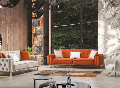 Luxury Furniture US Style Chesterfield Sofa Set Couch Multicolored Sofa
