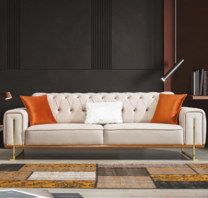 Luxury Furniture US Style Chesterfield Sofa Set Couch Multicolored Sofa