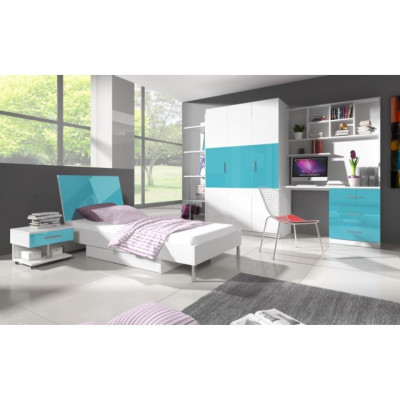 Desk Turkis Table Office Childrens room Youth room Tables new high gloss
