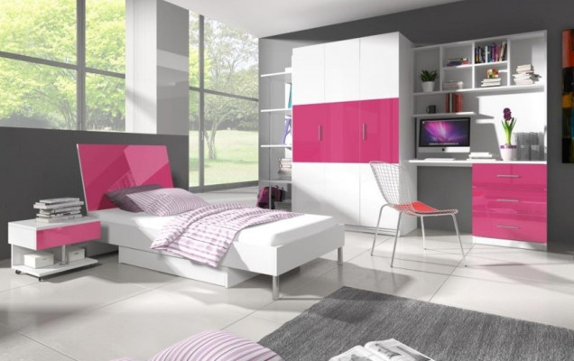 Cabinets Wardrobe Wood Wardrobe Design Pink Clothes cupboards Childrens room