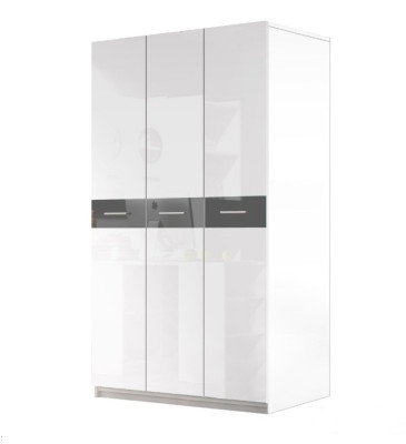 Wardrobe Cabinets Wardrobe High Gloss Clothes cabinets Childrens room Gray new