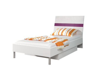 Beds Purple Wood Design Single Bed High Gloss Single Childrens room Bed Girls