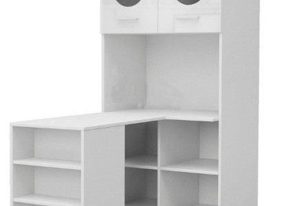 Corner desk Modern Desk Wood Youth Childrens room White Furniture Design