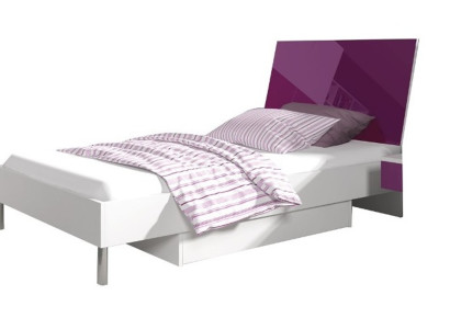 Childrens room Bed Bedroom Beds Single Bed Single Youth Room Purple Wood