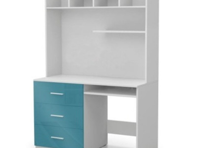 Office desk with drawers PC table modern style 2-piece desk wardrobe tables