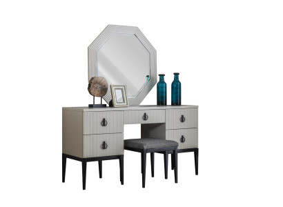 Dressing table with Mirror Gray Bedroom Design Konsol Stool new