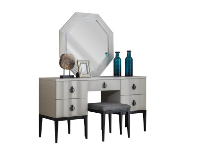 Dressing table with Mirror Gray Bedroom Design Konsol Stool new