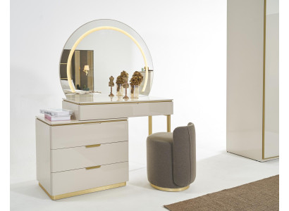 Dressing table Set Console Mirror Bedroom Furniture Design Stool Set new