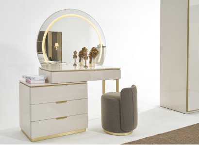 Dressing table Set Console Mirror Bedroom Furniture Design Stool Set new
