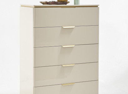 Chest of drawers Beige Wood Luxury Tall Cabinet Consoles Cabinets Furniture Sideboard Wardrobe