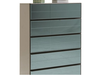 Mirror Front Chest of drawers Cabinets Gray tall cabinet Mirror Sideboard Luxury design