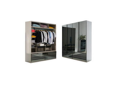 Wardrobe Wardrobe glass cabinet Bedroom Wood modern Cabinets Furniture new