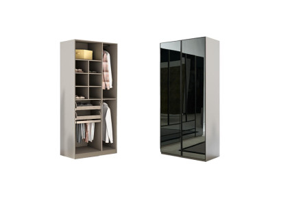 Wardrobe Wardrobe Multipurpose Wardrobe Gray Material Wood Cabinets