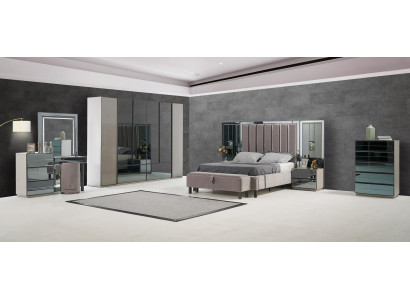 Luxury Bedroom 8-piece Set Complete's Room Furniture Bed Bedside table Wardrobe new