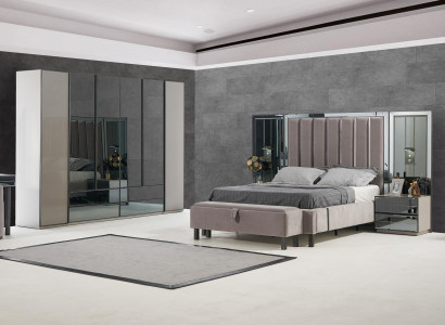 Luxury Bedroom 8-piece Set Complete's Room Furniture Bed Bedside table Wardrobe new