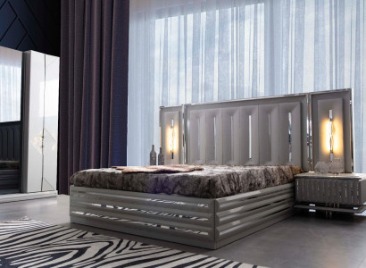 Bed Furniture Design Beds Double bed Luxury Bedroom Bedside tables