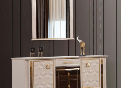 Luxe Commode Armoire Buffet Bois Commodes Métal XXL Armoires