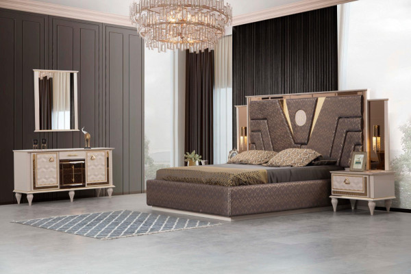 Luxe Commode Armoire Buffet Bois Commodes Métal XXL Armoires