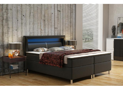 Box spring bed Box Hotel Bed with Visco & Mattress leather bed Beds Double bed