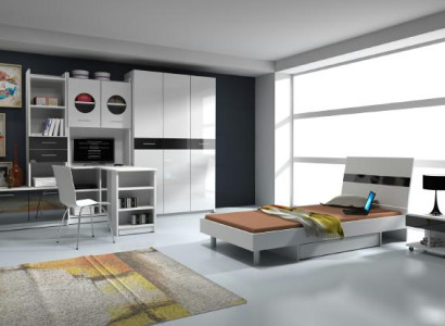 Youth Room 7 days Complete Bedroom Children Bed Wardrobe Desk new
