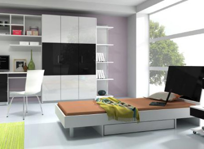 Youth Room 7 tgl Complete's Bedroom Children Bed Wardrobe Desk RAJ3