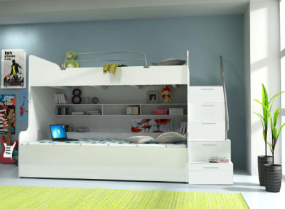 Double bunk bed Bunk bed Bed Childrens bed Youth bed Loft bed new White /White