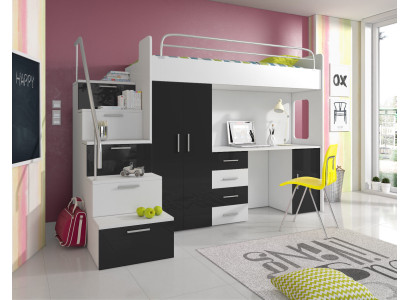 Double bunk bed Bunk bed Double bed Youth Bed Beds with Wardrobe Table new !