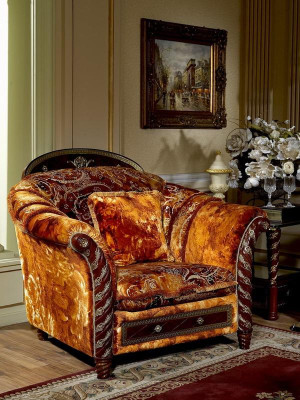Classic Sofa set Baroque Rococo Antique Style Furniture Upholstery Sofa Couch 3+3